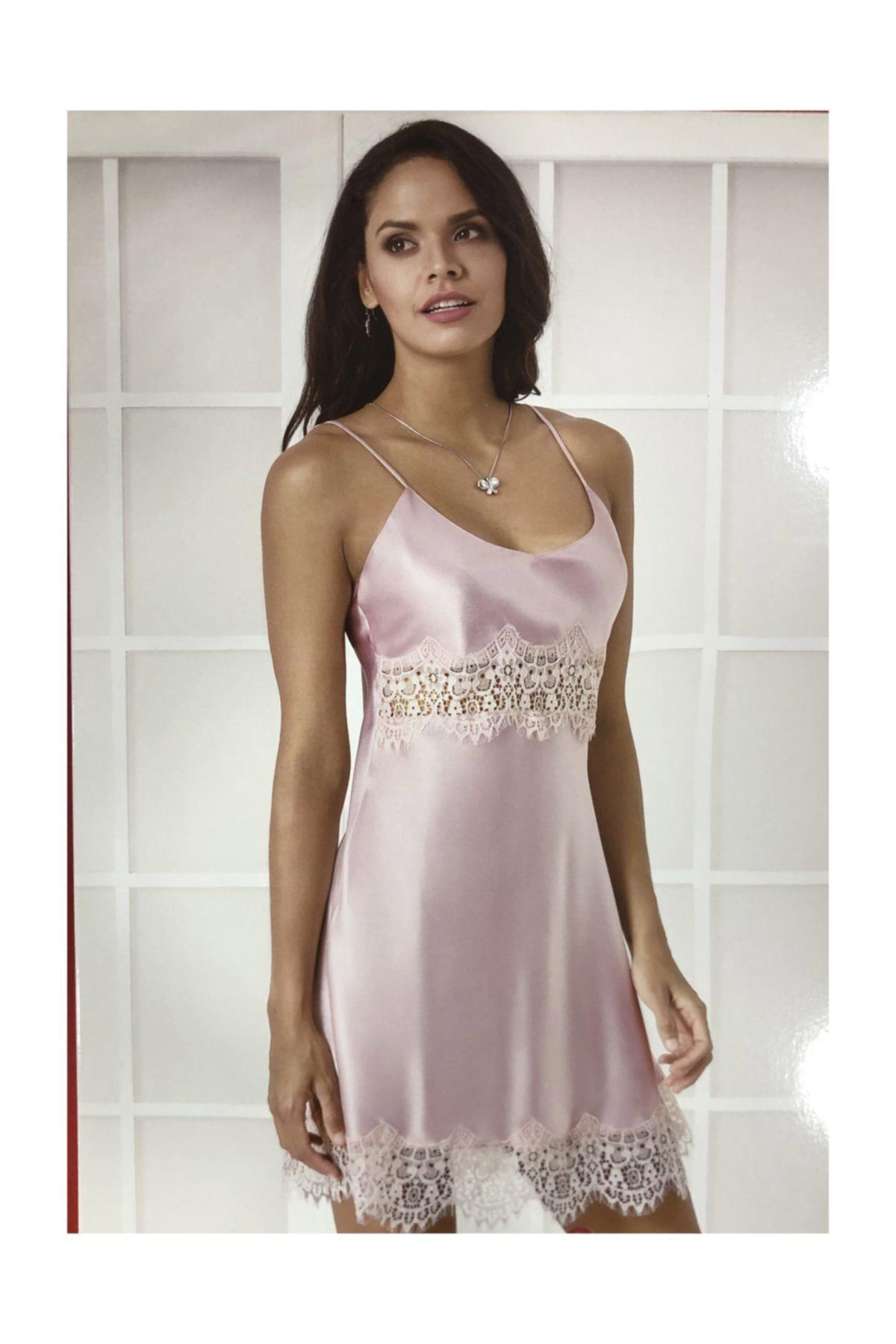 Pierre Cardin Bayan Saten Gecelik PUDRA CEYİZ PİERRE CARDİN