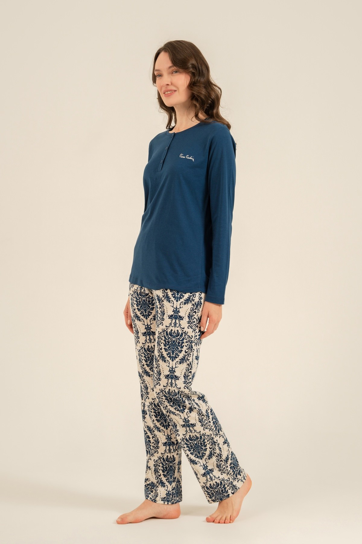 Pierre Cardin Bayan Uzun Kol Pijama Takım SAX KONFEKSİYON PİERRE CARDİN