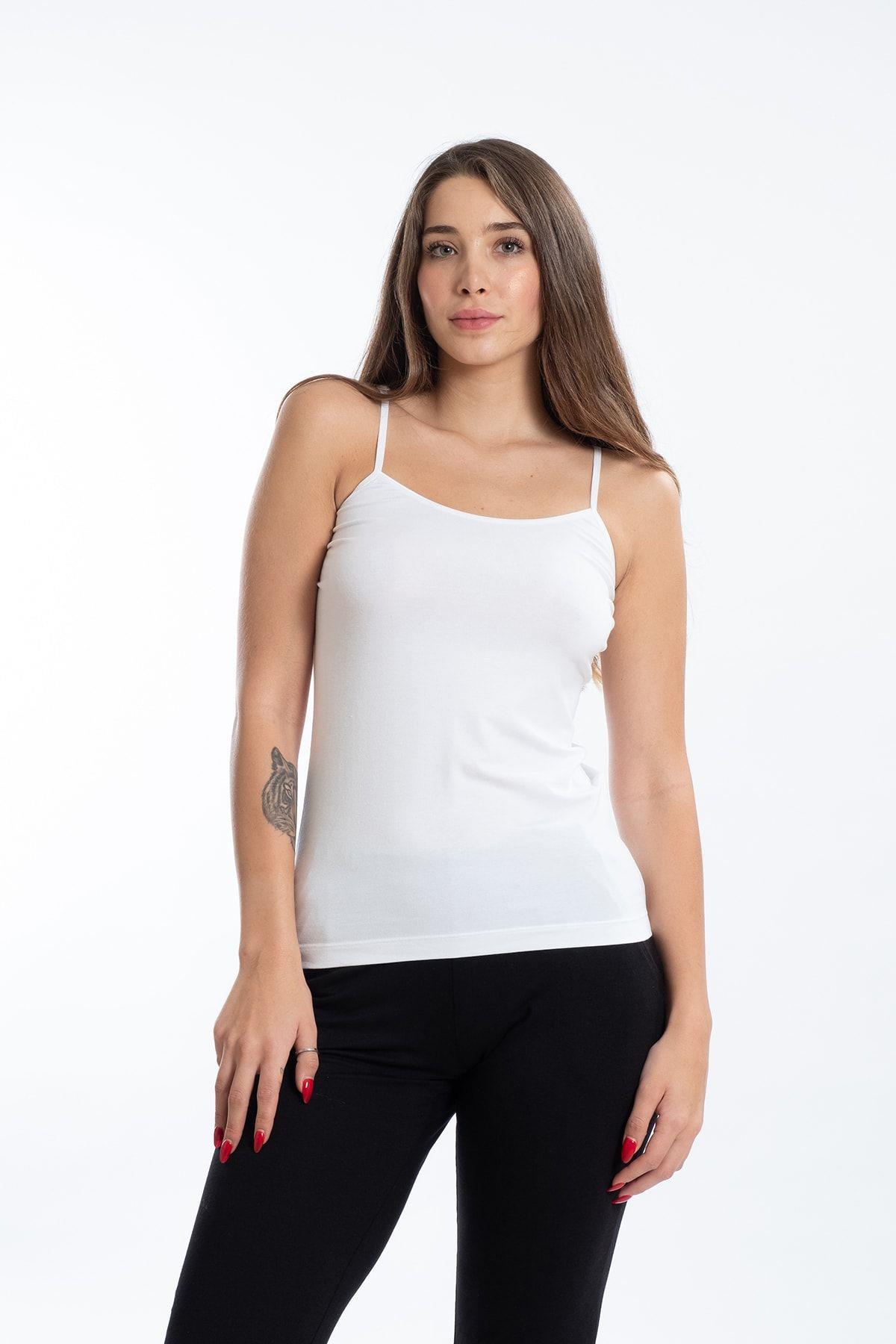 Seasoul Bayan Bambo İp Askılı Atlet BEYAZ ÇAMAŞIR SEASOUL