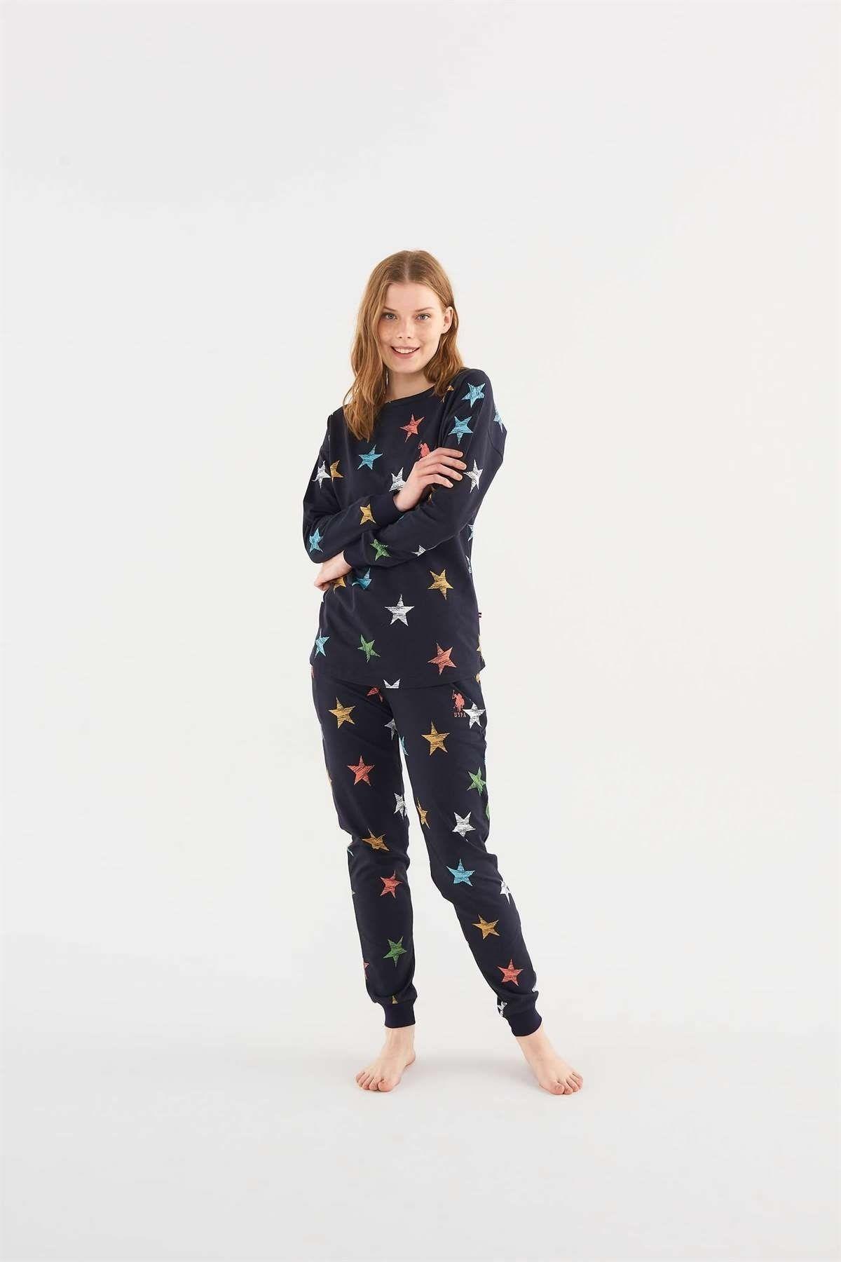 U.S.Polo Bayan Pijama Takım LACİVERT KONFEKSİYON U.S. Polo Assn