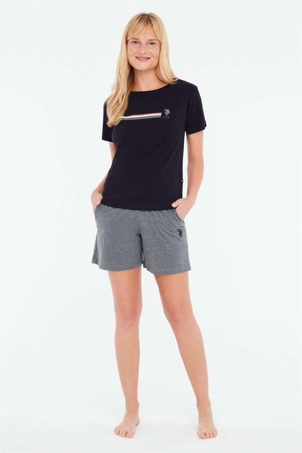 U.S.Polo Bayan Şortlu Takım LACİVERT KONFEKSİYON U.S. Polo Assn