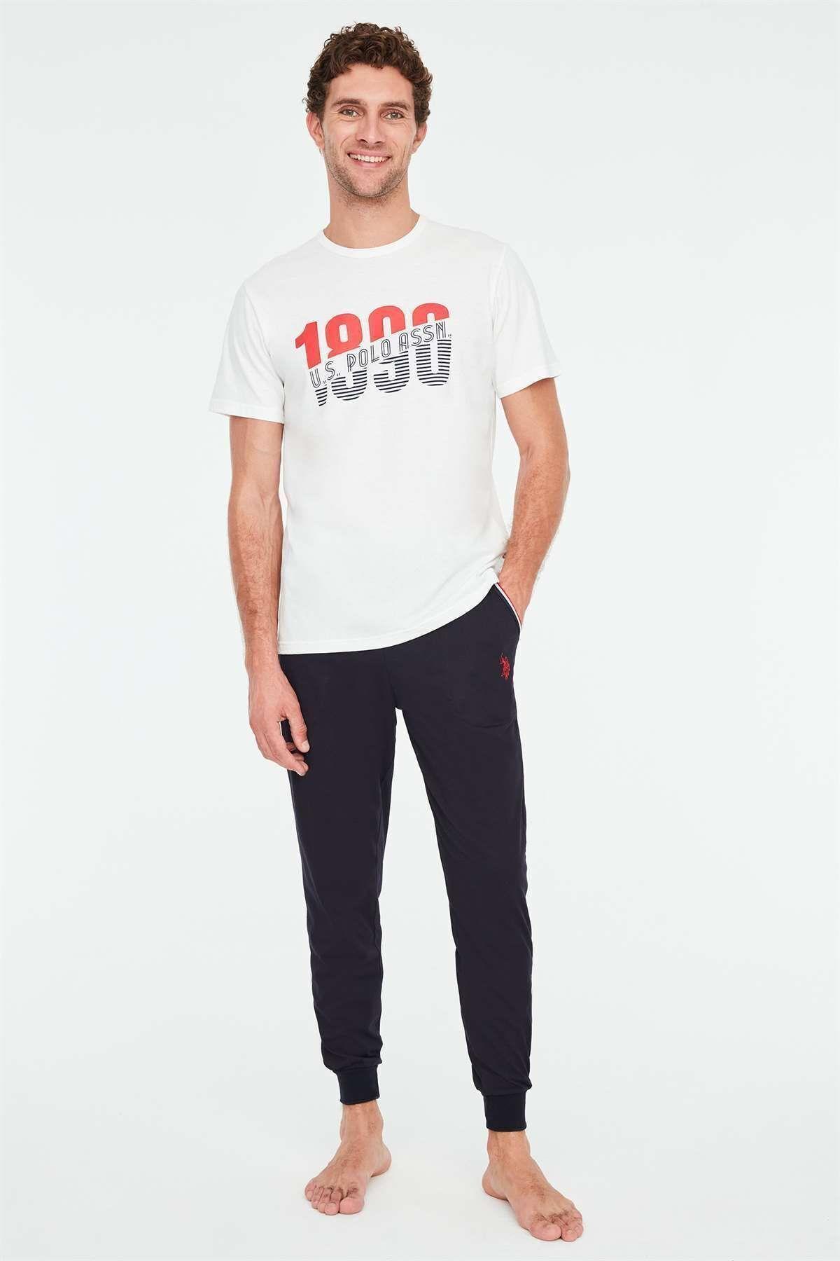 U.S.Polo Erkek Kısakol Pijama Takım LACİVERT KONFEKSİYON U.S. Polo Assn