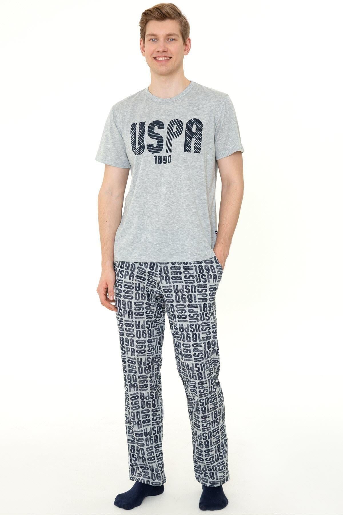 U.S.Polo Erkek Pijama Takım GRİ KONFEKSİYON U.S. Polo Assn