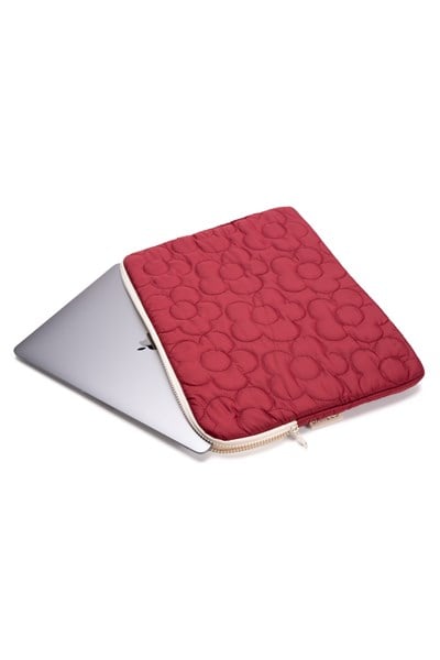 Daisy Puffy Cherry Papatya Desen XL Macbook ve Tablet Uyumlu Portföy Çanta