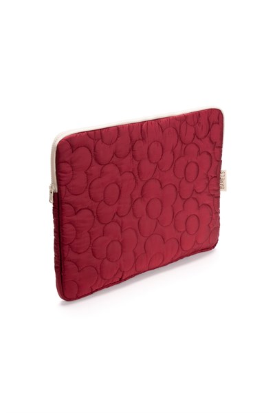 Daisy Puffy Cherry Papatya Desen XL Macbook ve Tablet Uyumlu Portföy Çanta