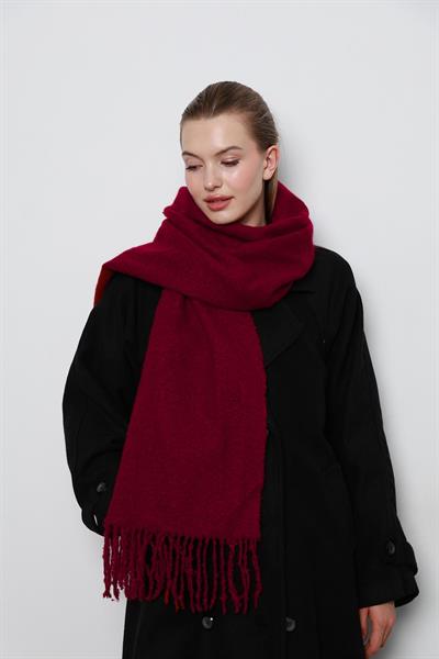 İthal Puffy Cherry Atkı Şal Omuz Şalı