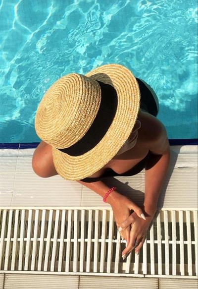 İthal Vip Doğal Hasır Şapka Ayarlanabilinir