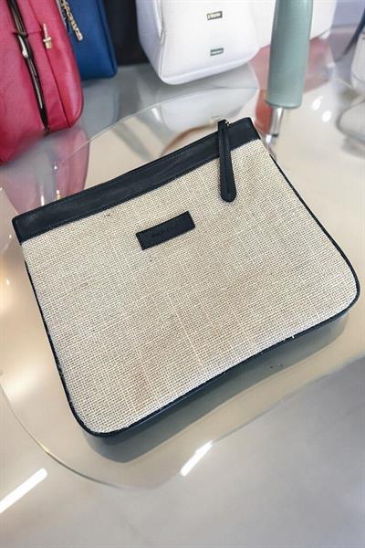 Jüt Hasır Özel Tasarım Kadın Portföy & Clutch Çanta