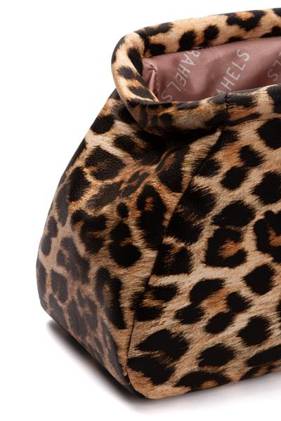 Kadın Leopar Deri Clutch Portföy Çanta