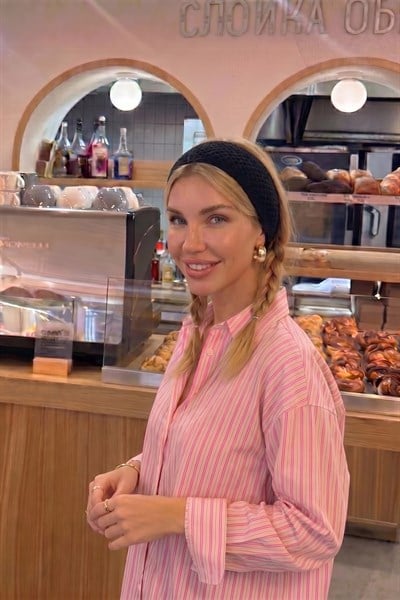 Kadın Siyah File Model Örgü Bandana, Saç Bandı