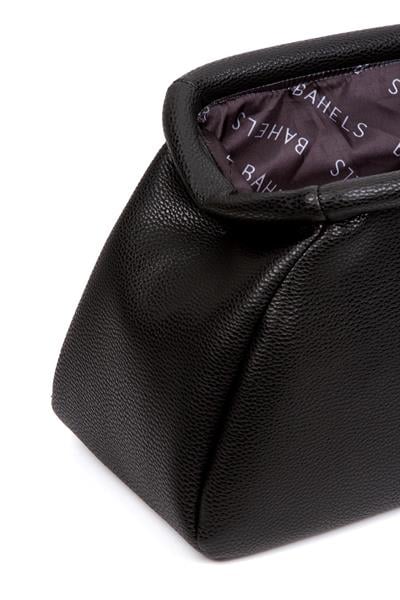 Kadın Trend Siyah Deri Clutch Portföy Çanta