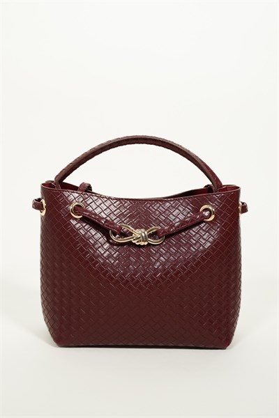 Kadın Venty Cherry Renk Gold Tokalı El Ve Omuz Çantası