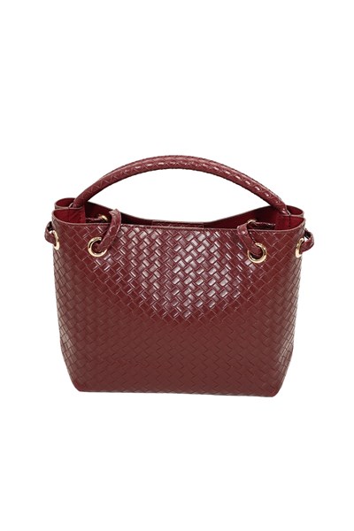 Kadın Venty Cherry Renk Gold Tokalı El Ve Omuz Çantası