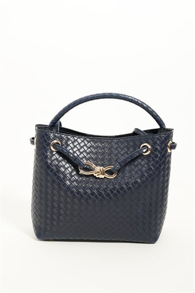 Kadın Venty Lacivert Renk Gold Tokalı El Ve Omuz Çantası