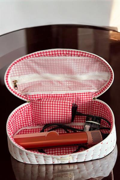 Kalp Airstrait Uyumlu Batarya Bölmeli Tüm Saç Şekillendirici İçin Xl Boy Çanta Seyahat Çantası