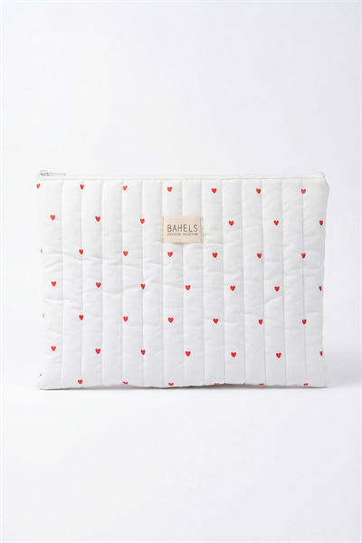 Mini Kalp  XL Macbook ve Tablet Uyumlu Portföy Çanta