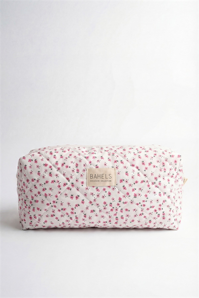 Pembe Çıtır Çiçek Tüm Saç Şekillendirici İçin Xl Boy Çanta Seyahat Çantası