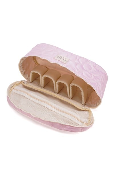 Pembe Daisy Airwrap Uyumlu Içi Bölmeli Tüm Saç Şekillendirici Için Xl Boy Çanta Seyahat Çantası