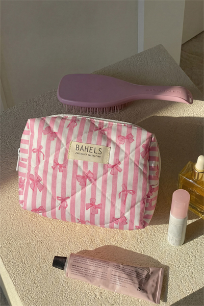 Pembe Fiyonk Makyaj Çantası