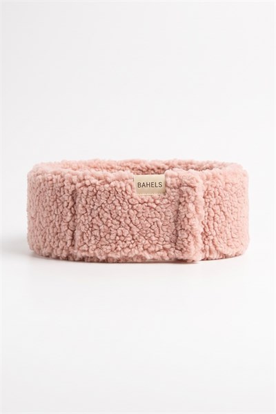 Pembe Teddy Kulak Örten Soğuktan Koruyucu Kışlık Bandana Saç Bandı
