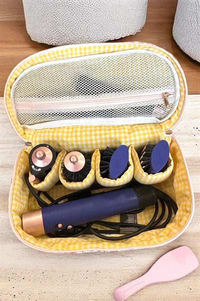 Çıtır Çiçek Airwrap Uyumlu Içi Bölmeli Tüm Saç Şekillendirici Için Xl Boy Çanta Seyahat Çantası