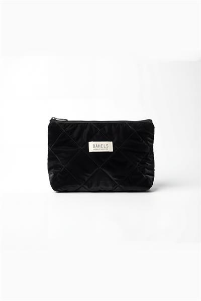 Siyah Puffy Makyaj Çantası