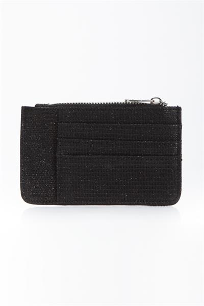 Siyah Viral Simli Kartlık Cüzdan