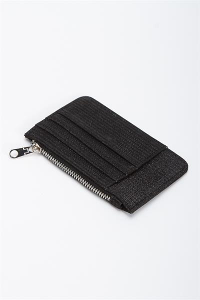 Siyah Viral Simli Kartlık Cüzdan
