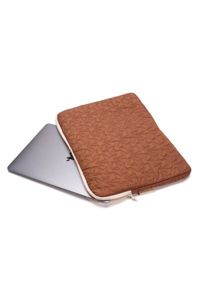 Star Puffy Bronz Yıldız Desen XL Macbook ve Tablet Uyumlu Portföy Çanta