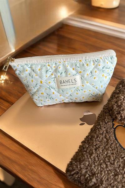 Trend Papatya Fermuarlı Tek Gözlü  Kalemlik Kalem Kutusu Cüzdan Makyaj Çantası