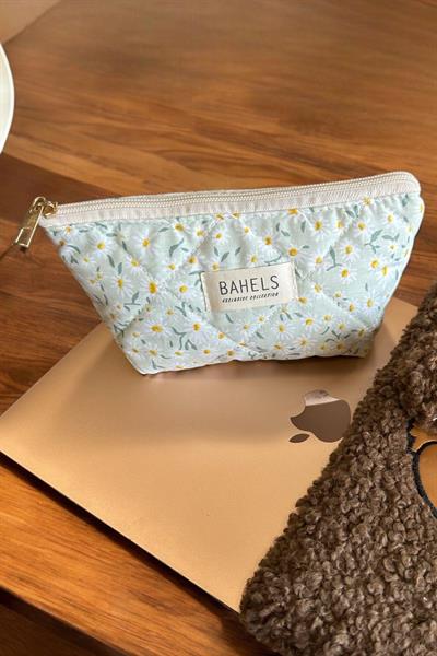 Trend Papatya Fermuarlı Tek Gözlü  Kalemlik Kalem Kutusu Cüzdan Makyaj Çantası