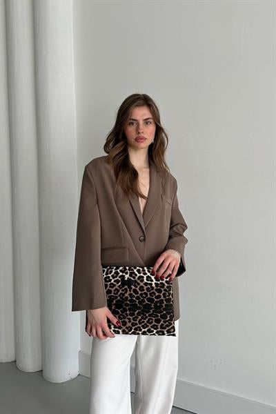 Viral Leopar Portföy Çanta