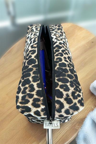 Viral Leopar Tüm Saç Şekillendirici İçin Xl Boy Çanta Seyahat Çantası