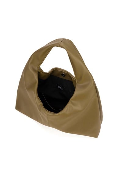 Yeşil Deri Kadın Shopper Omuz Çantası – Yumuşak Form Vintage Model