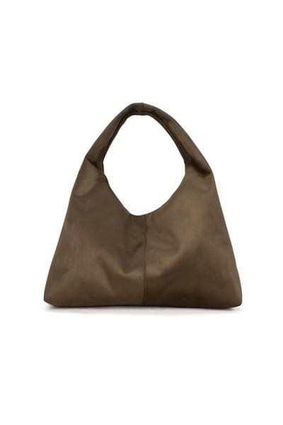 Yeşil Süet Kadın Shopper Omuz Çantası – Yumuşak Form Vintage Model