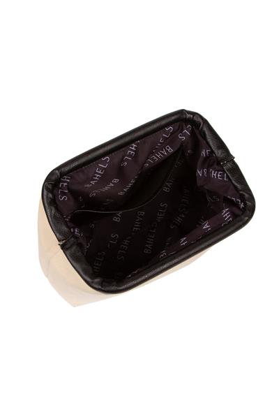 Kadın Siyah Detaylı Kanvas Portföy & Clutch Çanta