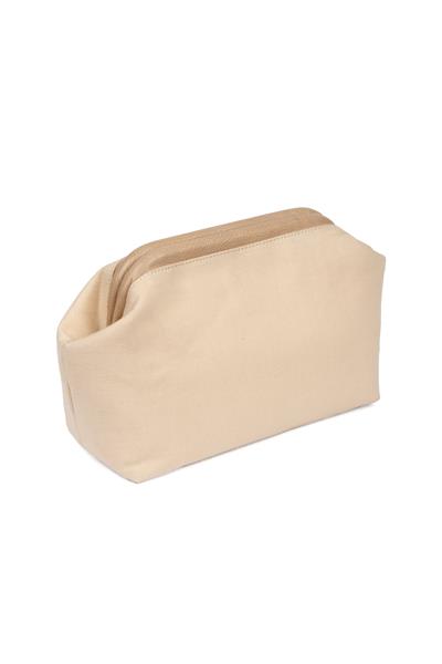 Kadın Vizon Detaylı Kanvas Portföy & Clutch Çanta