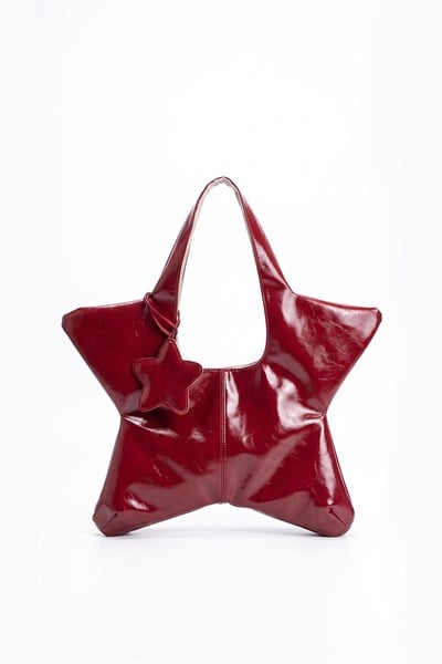 Staria Cherry Yıldız Charmlı Tote Omuz Çantası