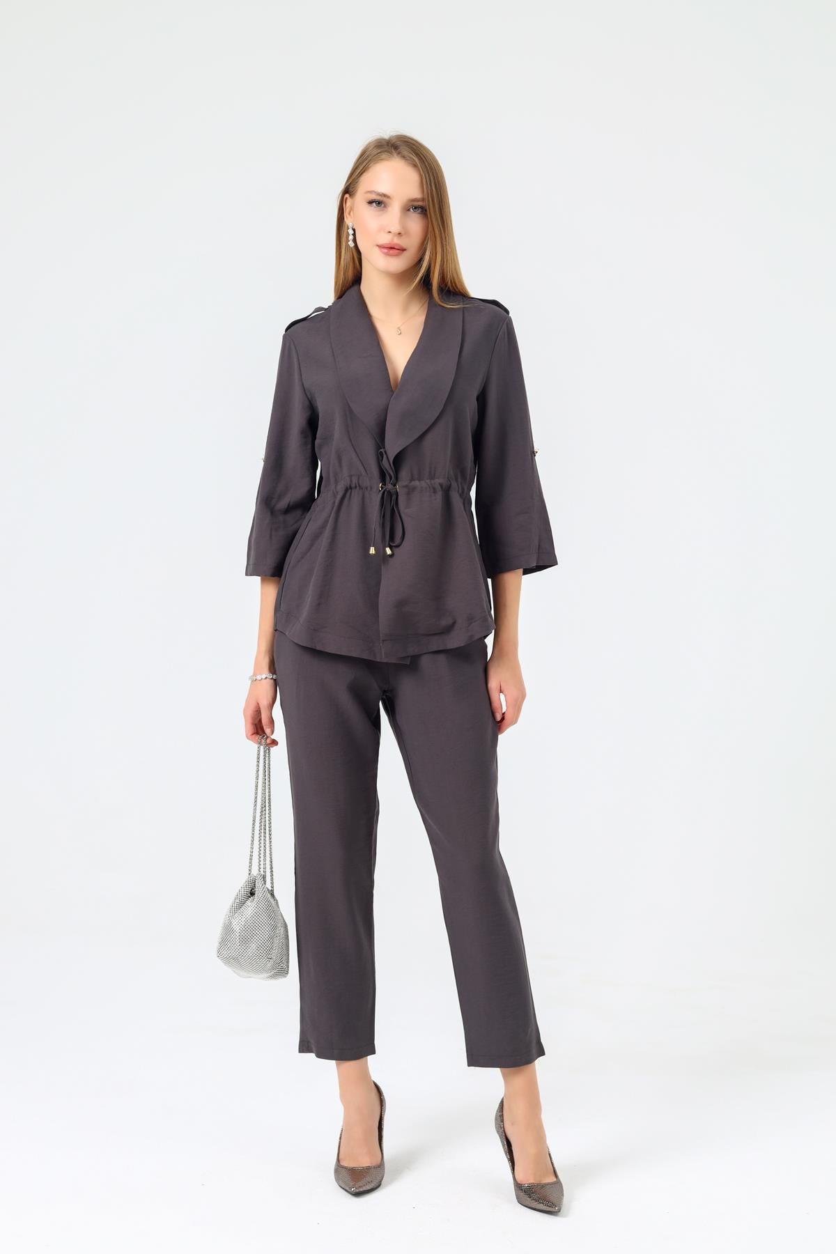 Modal Gömlek Pantolon Takım