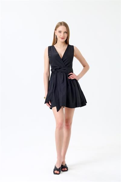 Cotton Bağlamalı Midi Elbise