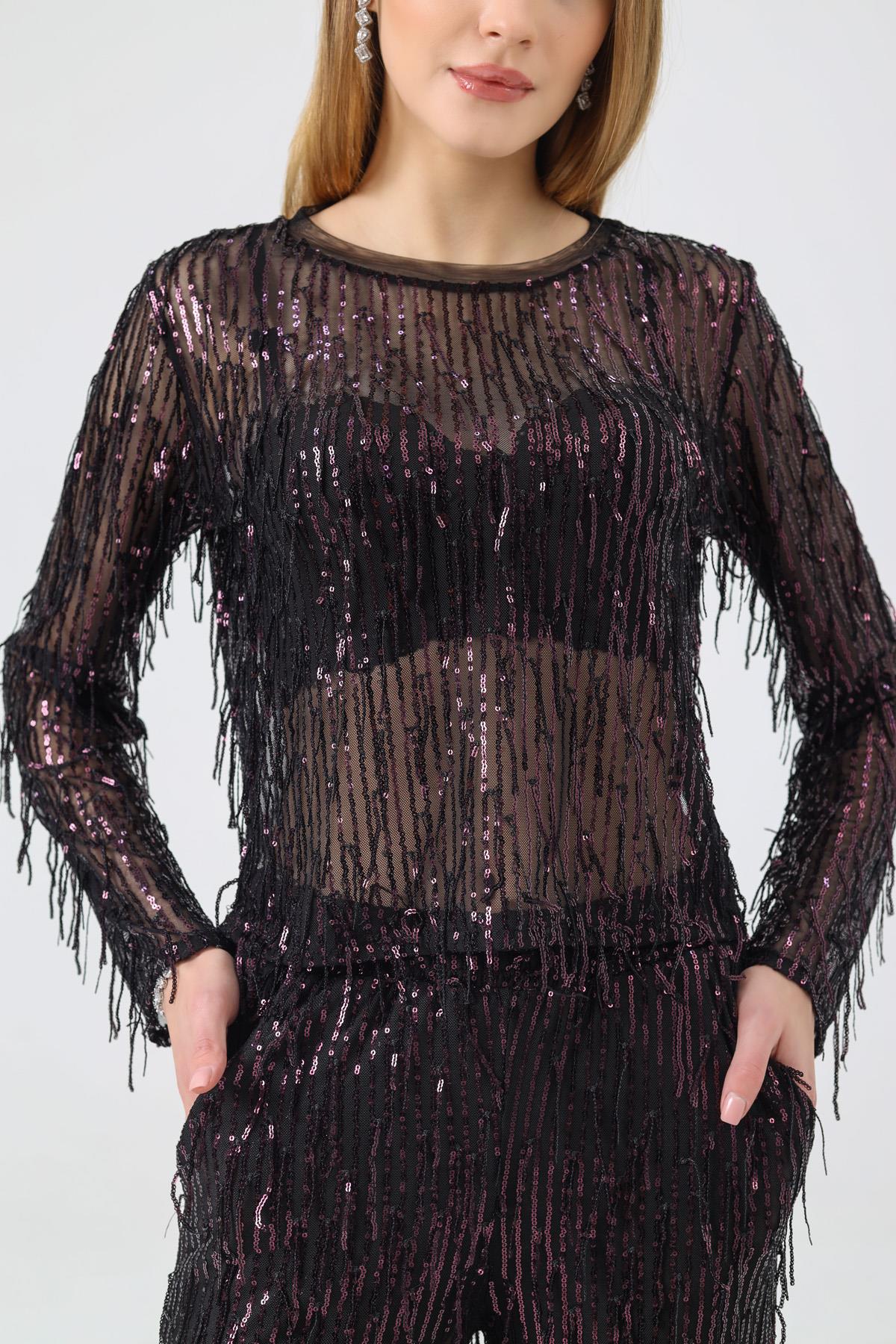 Pullu Büstiyer Pantolon Takım