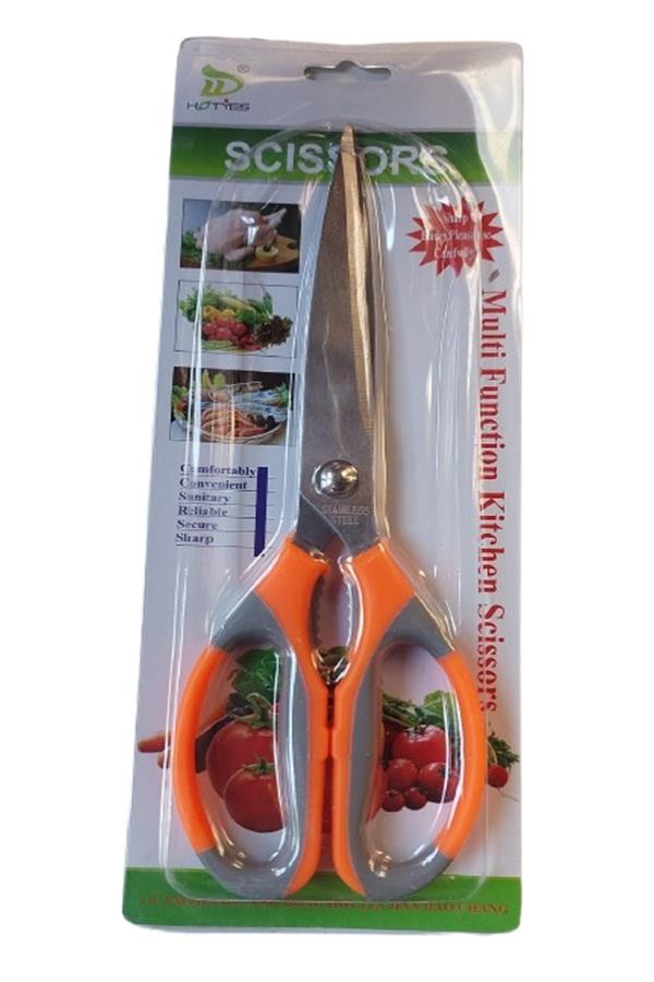 Çok Fonksiyonlu Mutfak Makası Turuncu 25cm 