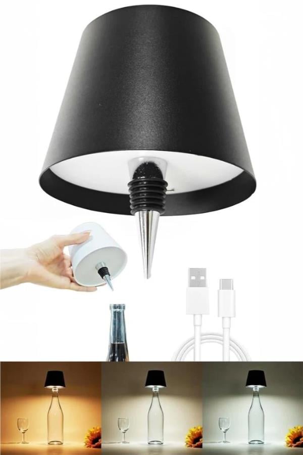 Kablosuz LED Abajur Şişe Lambası