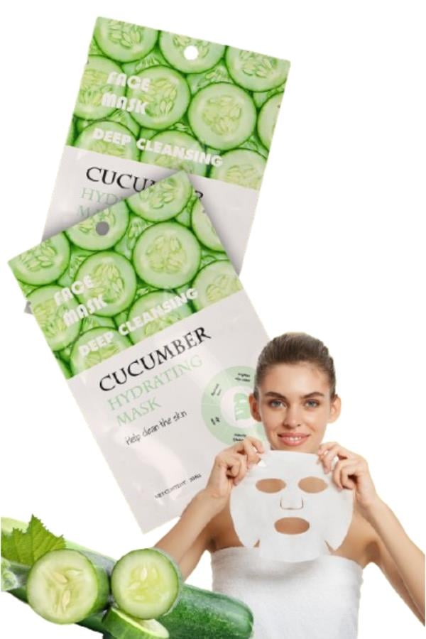 Kağıt Yüz Maskesi Salatalık Özlü