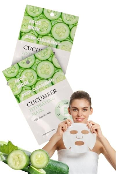 Kağıt Yüz Maskesi Salatalık Özlü