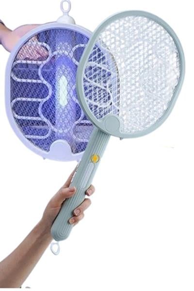 Şarjlı Çift Taraflı Katlanabilir Sinek Cız Raketi