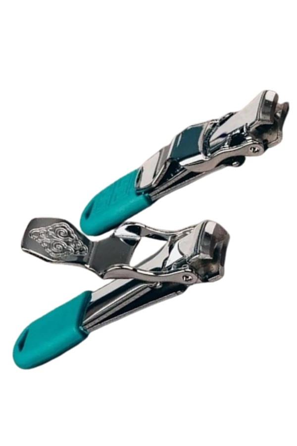 2li Set Rubber Tırnak Makası Düz ve Yan Uçlu Mavi