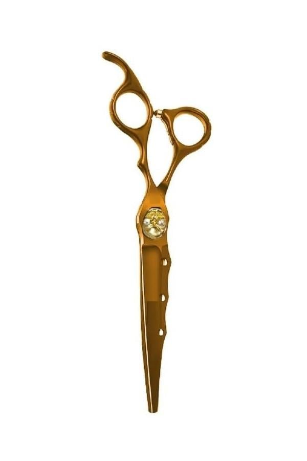 Dış Bükey Düz Uçlu Saç Kesim Makası Kurukafa Karamel