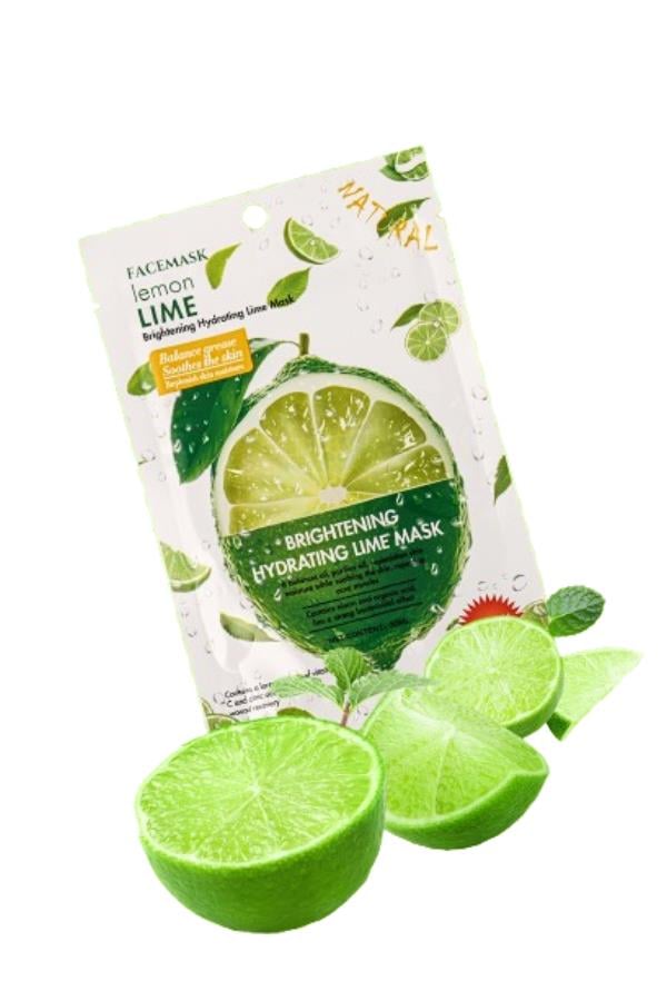 Kağıt Yüz Maskesi Yeşil Limon Özlü