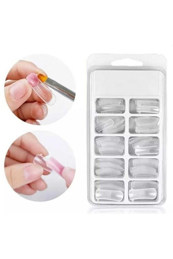 Polygel Uygulama Tırnak Tipsi 20 Adet